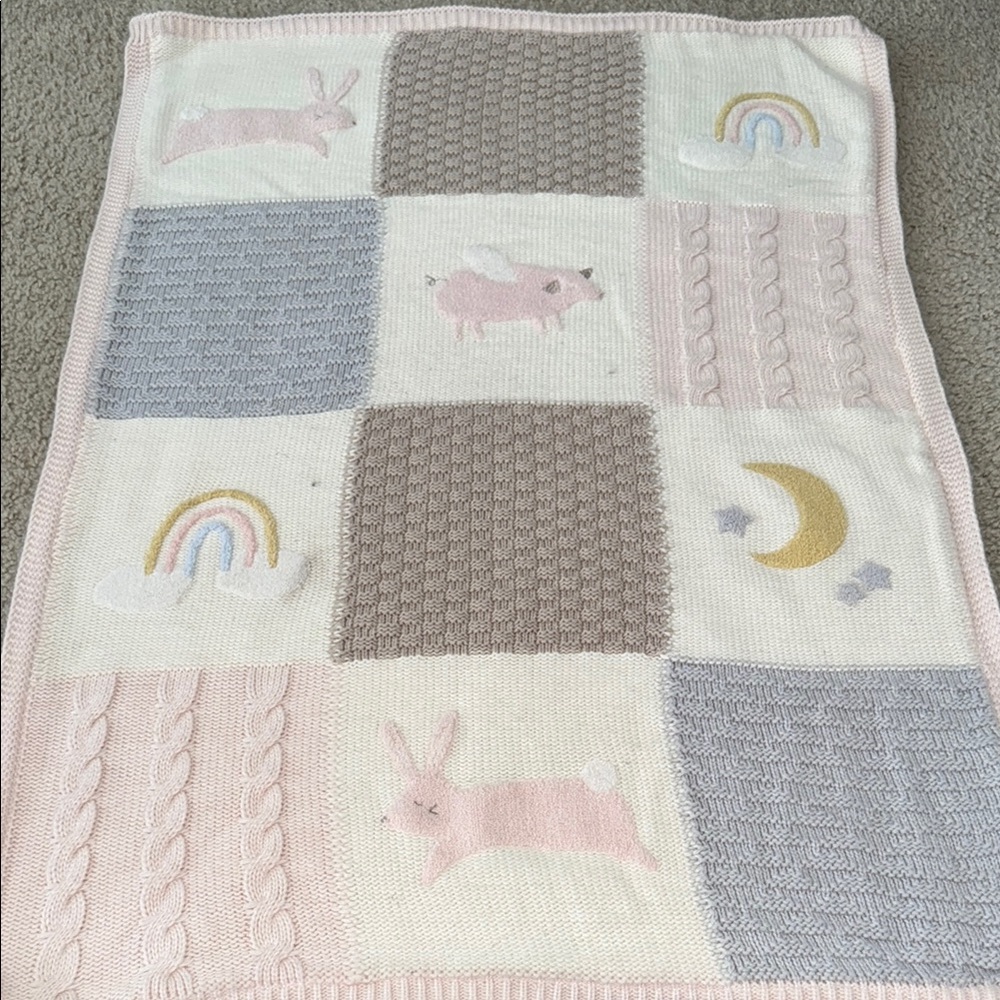Pastel Patchwork Baby Blanket